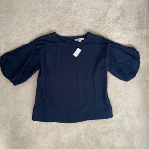 LOFT Balloon Sleeve Top